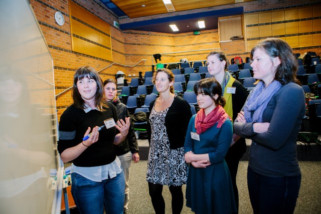 Female SMP staff and students