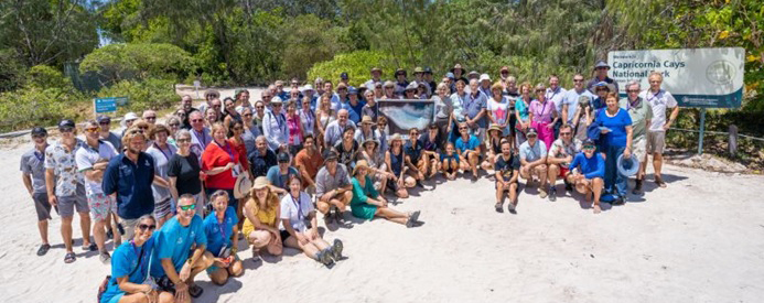 Group photo on Heron Island