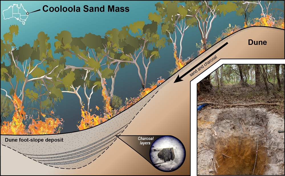 Sand dune fire diagram