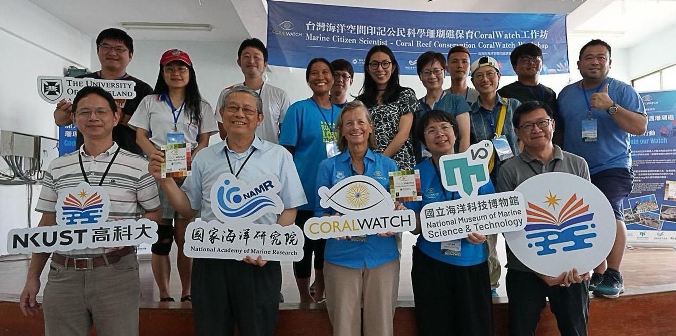 Diana with CoralWatch Taiwan workshop participants