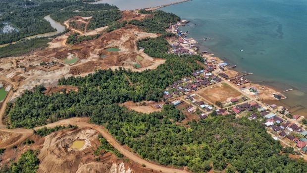 A nickel mine in Indonesia