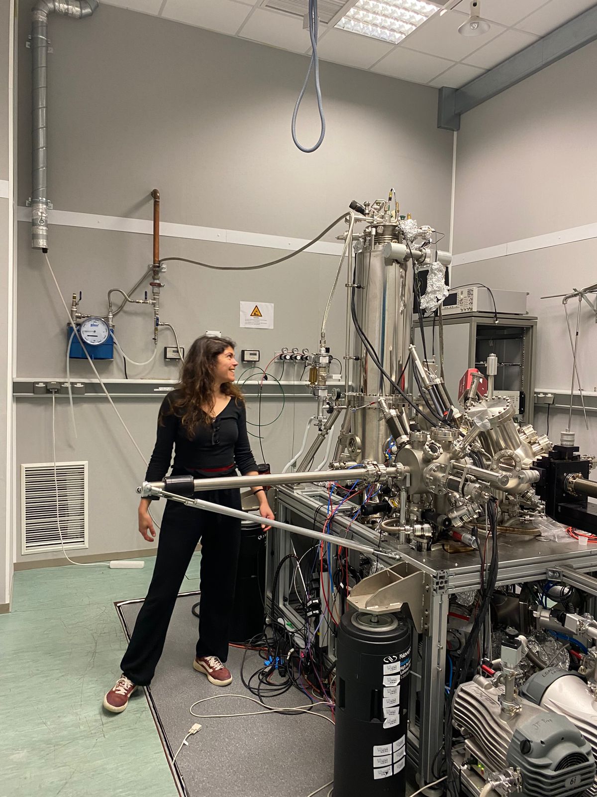Katerina with lab equipment