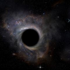 Black hole in space