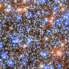 Image showing the location of the black hole amongst the wider galaxy
